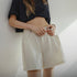 Premium Women's Beige A-Line Shorts – Casual Wide Leg Summer Streetwear Pants